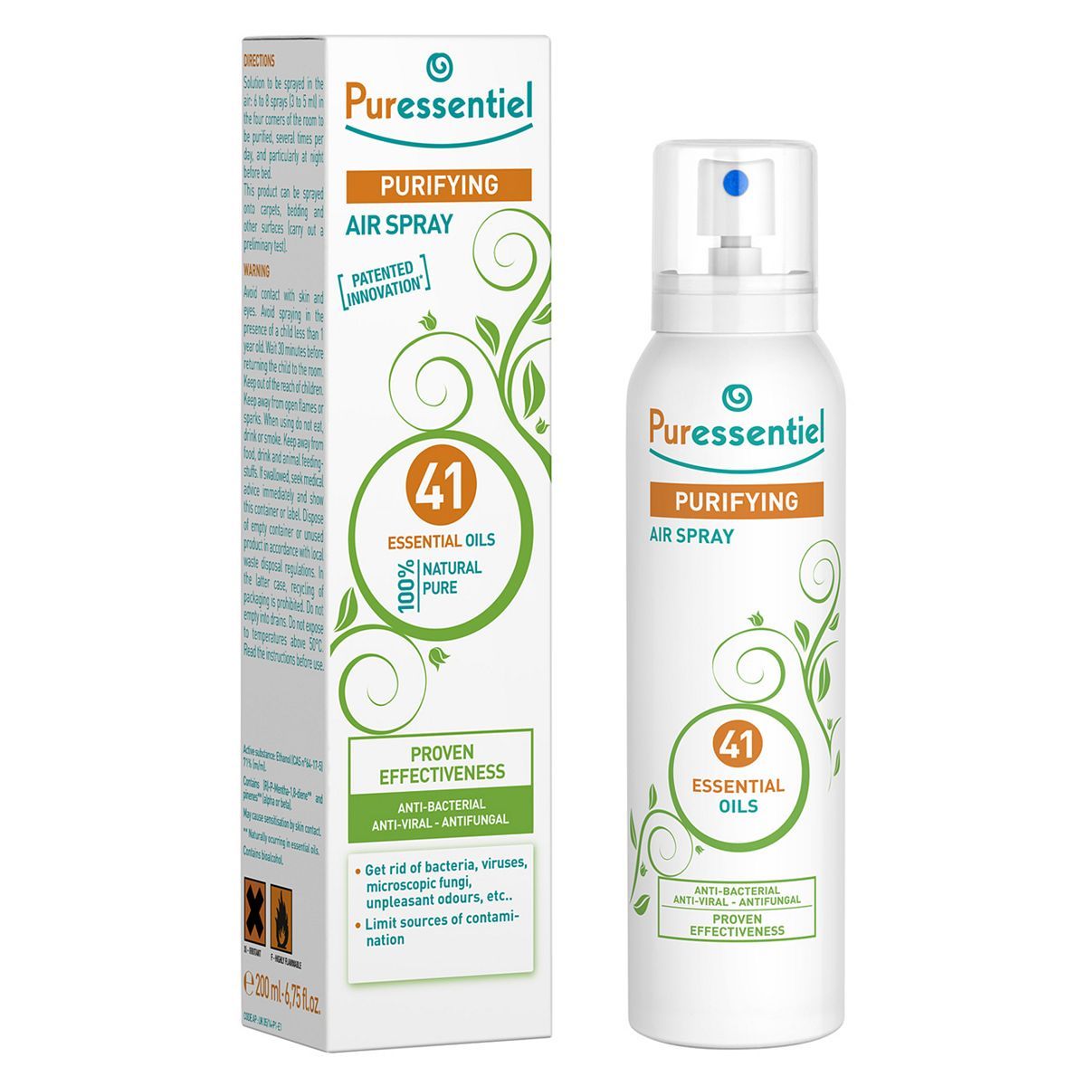 Puressentiel Purifying Air Spray 200ml - 100% Natural 41 Essential Oils