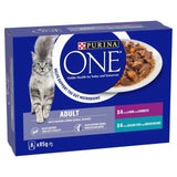 Purina One Mini Fillets Ocean Fish and Lamb Wet Cat Food   8 x 85g