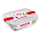 Pyrex Cook&amp;amp;Heat Rect Dish &amp;amp; Lid 0.35l   17 per pack