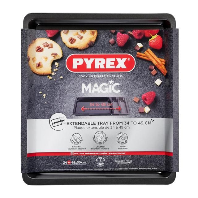 Pyrex Extendable Baking &amp;amp; Oven Tray  34-49cm by 30cm