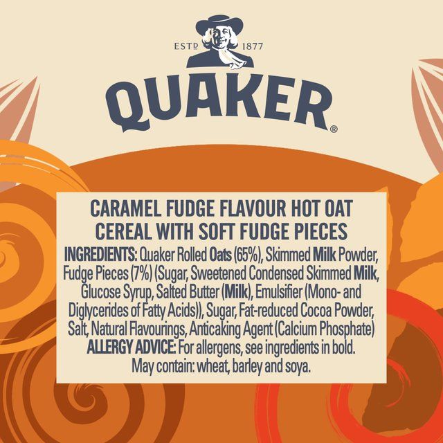 Quaker Heavenly Oats Caramel Fudge Porridge Cereal Pot   58g