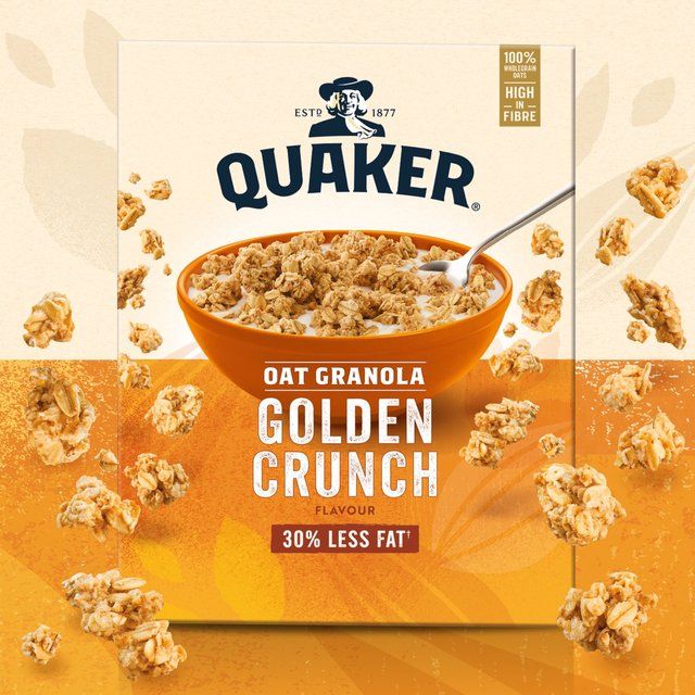 Quaker Oat Granola Golden Crunch Cereal   500g