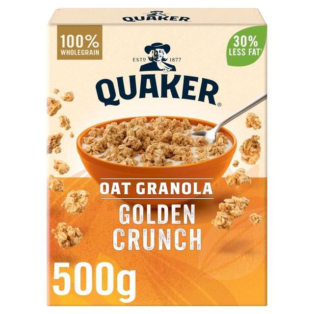 Quaker Oat Granola Golden Crunch Cereal   500g
