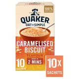 Quaker Oat So Simple Caramelised Biscuit Porridge Cereal Sachets   10 per pack