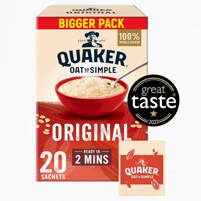 Quaker Oat So Simple Family Pack Original Porridge Sachets Cereal   20 per pack