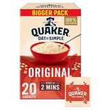 Quaker Oat So Simple Family Pack Original Porridge Sachets Cereal   20 per pack