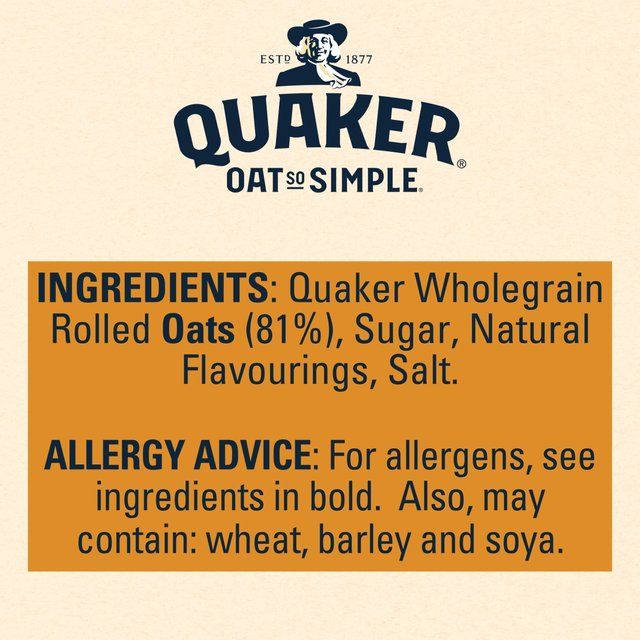 Quaker Oat So Simple Golden Syrup Porridge Sachets Cereal   10 per pack