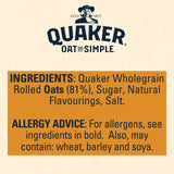 Quaker Oat So Simple Golden Syrup Porridge Sachets Cereal   10 per pack
