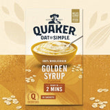 Quaker Oat So Simple Golden Syrup Porridge Sachets Cereal   10 per pack