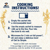 Quaker Oat So Simple Original Porridge Sachets Cereal   10 per pack