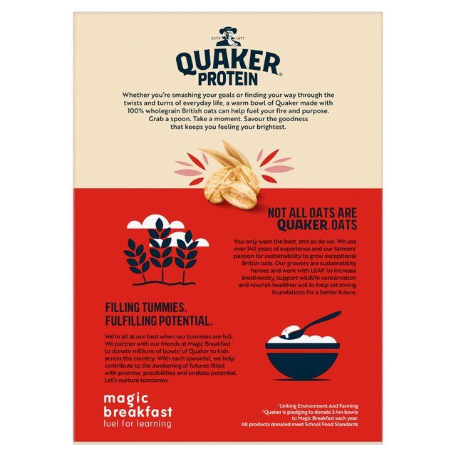 Quaker Oat So Simple Protein Original Porridge Sachets Cereal   8 per pack