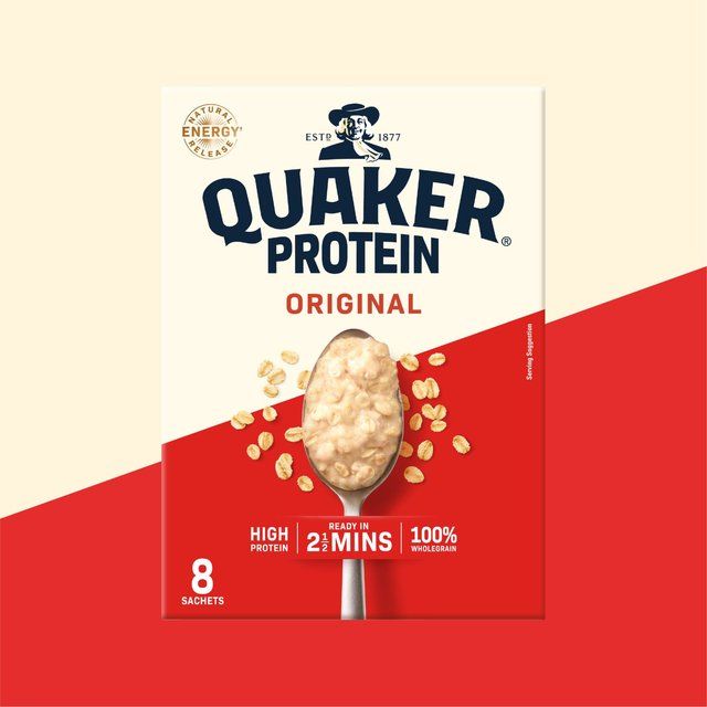 Quaker Oat So Simple Protein Original Porridge Sachets Cereal   8 per pack