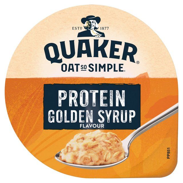 Quaker Oat So Simple Protein Porridge Cereal Pot Golden Syrup   63g