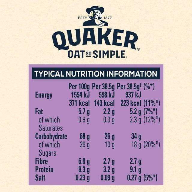 Quaker Oat So Simple Sultanas &amp;amp; Raisins Fruit Porridge Sachets Cereal   10 per pack