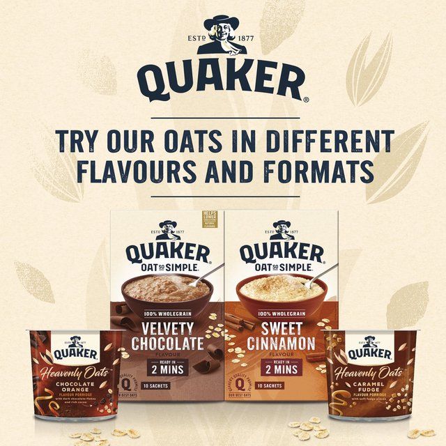 Quaker Oat So Simple Sweet Cinnamon Porridge Sachets Cereal   10 per pack
