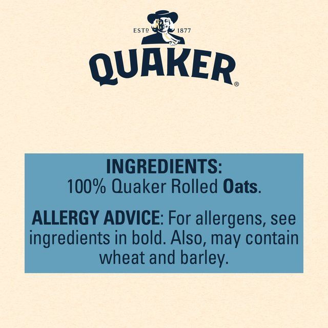 Quaker Rolled Oats Porridge Cereal   500g