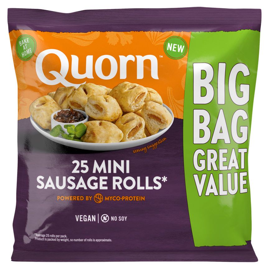 Quorn 25 Mini Sausage Rolls 500g