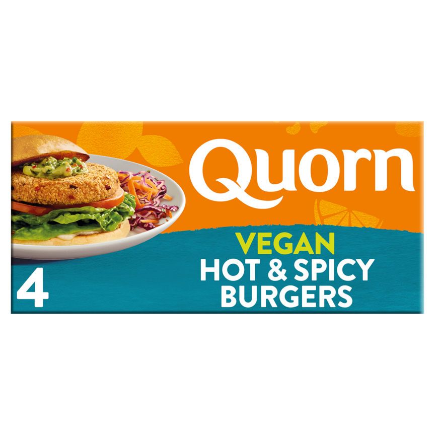 Quorn 4 Hot &amp;amp; Spicy Burgers