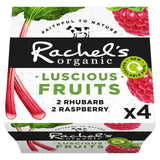 Rachel's Organic Luscious Fruits Rasp/Rhubarb   4 x 110g