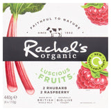 Rachel's Organic Luscious Fruits Rasp/Rhubarb   4 x 110g