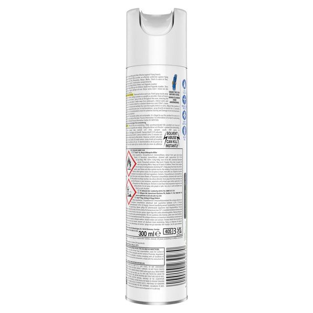 Raid Plant Based Fly Wasp &amp;amp; Mosquito Killer Aerosol Spray   300ml