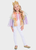 Rainbow Star Cape &amp;amp; Crown Fancy Dress Set One Size