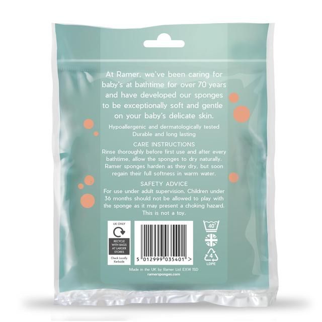 Ramer Ultra Soft Baby Sponge Twinpack   2 per pack