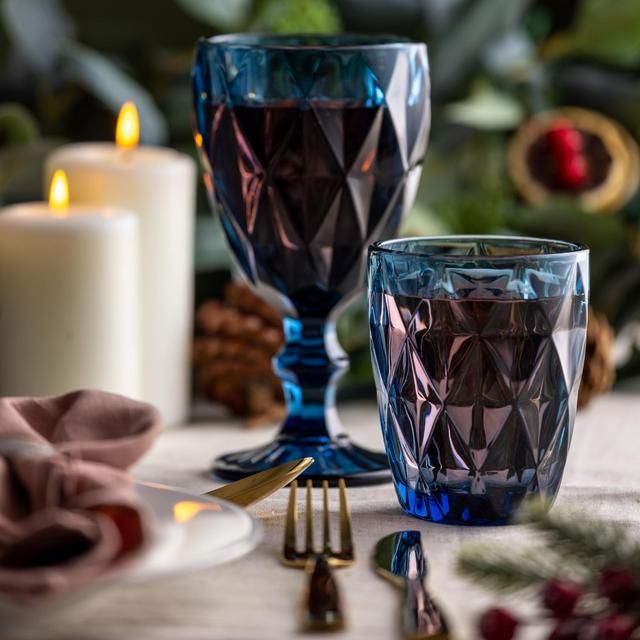 Ravenhead Gemstone Blue Mixer Glass 27CL   2 per pack