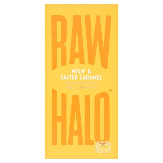 Raw Halo Vegan Mylk &amp;amp; Salted Caramel Chocolate Bar   70g