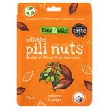 Raw &amp;amp; Wild Activated Pili Nuts Turmeric &amp;amp; Ginger Organic   70g