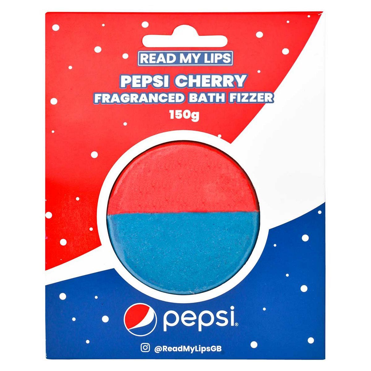 Read My Lips Pepsi Cherry Scented Bath Fizzer
