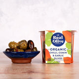 Real Olive Co. Organic Mixed Pitted Olives with Moroccan Flavours   150g