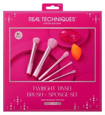 Real Techniques Limited Edition Twilight Tinsel Brush + Sponge Kit