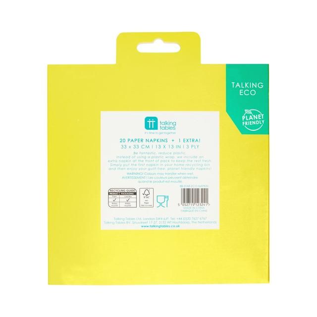 Recyclable Star Napkins   20 per pack