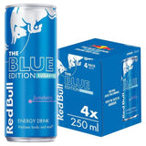 Red Bull Energy Drink Sugar Free Blue Edition Juneberry   4 x 250ml