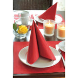 Red Compostable 3 Ply Paper Napkins   20 per pack