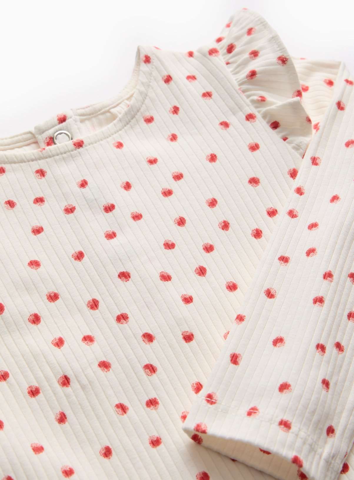 Red Spot Print Bodysuit, Leggings, Headband &amp;amp; Bib Set 12-18 months