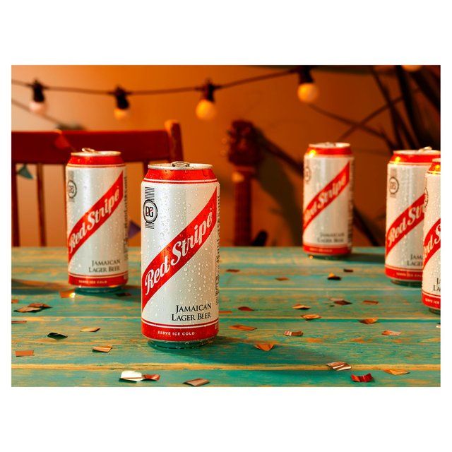 Red Stripe Jamaican Lager Beer Cans   4 x 440ml