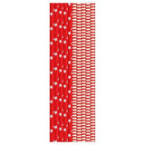 Red &amp;amp; White Recyclable Paper Straws   25 per pack