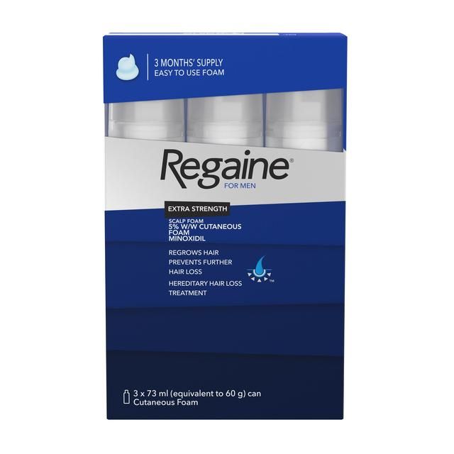 Regaine for Men Extra Strength Hair Regrowth Scalp Foam (3 month supply)   3 per pack