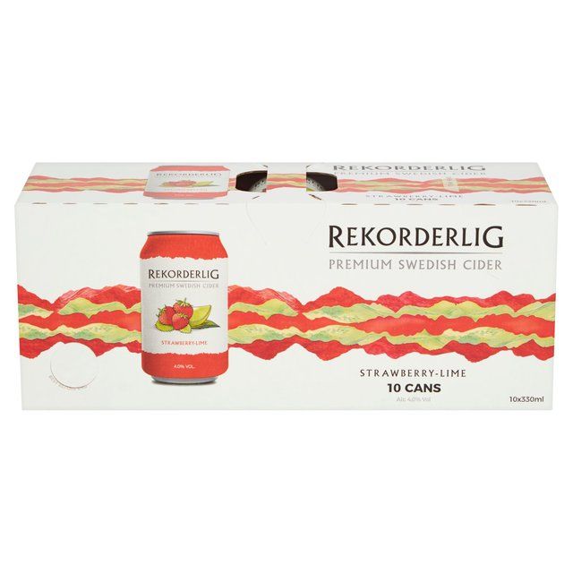 Rekorderlig Strawberry &amp;amp; Lime Cider   10 x 330ml