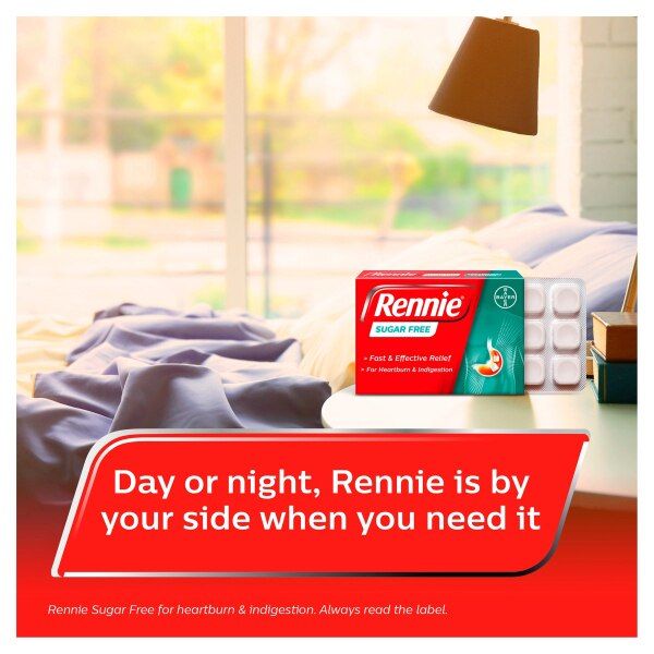 Rennie Antacid Sugar Free Mint 24 Tablets