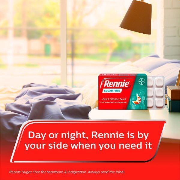 Rennie Antacid Sugar Free Mint 24 Tablets
