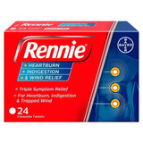 Rennie Heartburn Indigestion &amp;amp; Wind Relief Tablets   24 per pack
