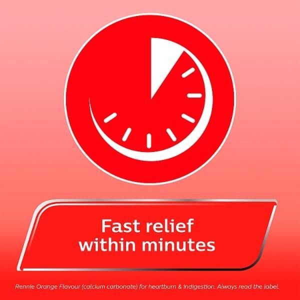 Rennie Orange Heartburn &amp;amp; Indigestion Relief 72 Tablets