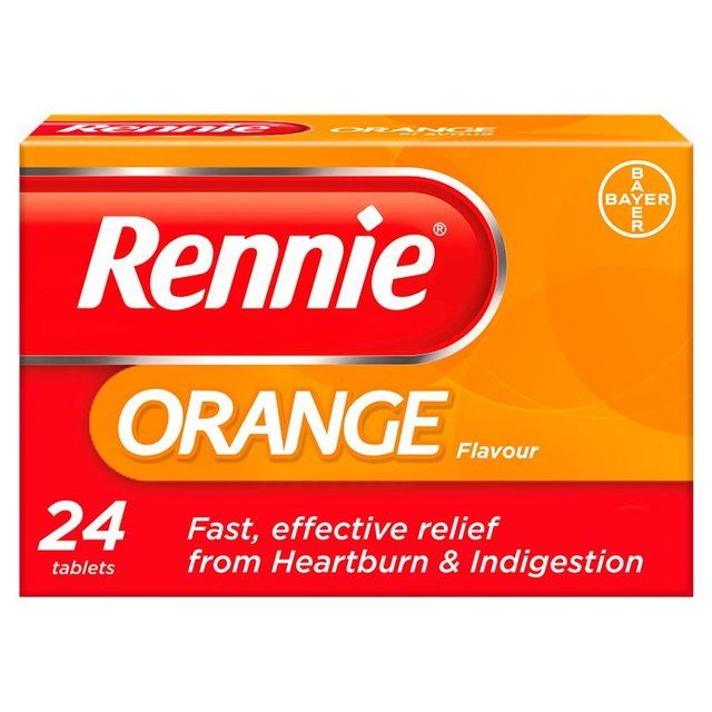 Rennie Orange Heartburn &amp;amp; Indigestion Relief Tablets   24 per pack