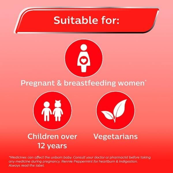 Rennie Peppermint Heartburn &amp;amp; Indigestion Relief 24 Tablets