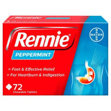 Rennie Peppermint Heartburn &amp;amp; Indigestion Relief Tablets   72 per pack