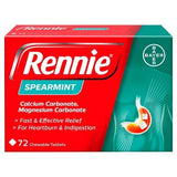 Rennie Spearmint Heartburn &amp;amp; Indigestion Relief 72 Tablets