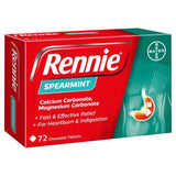 Rennie Spearmint Heartburn &amp;amp; Indigestion Relief Tablets   72 per pack
